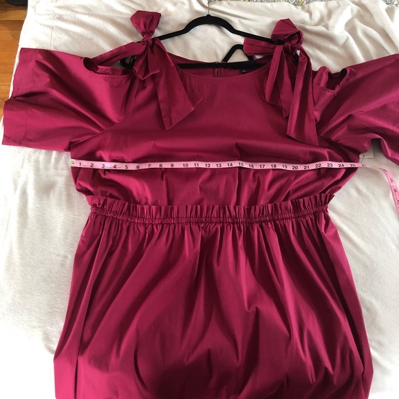 Eloquii Bow Tie Cold Shoulder Dress - Picture 7 of 9